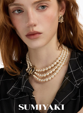 SUMIYAKI马年复古珍珠项链