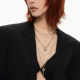 Retro Love Lock Series Multi-Layered Pearl Necklace