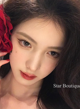 一朵大红花！绝美玫瑰花朵发夹！