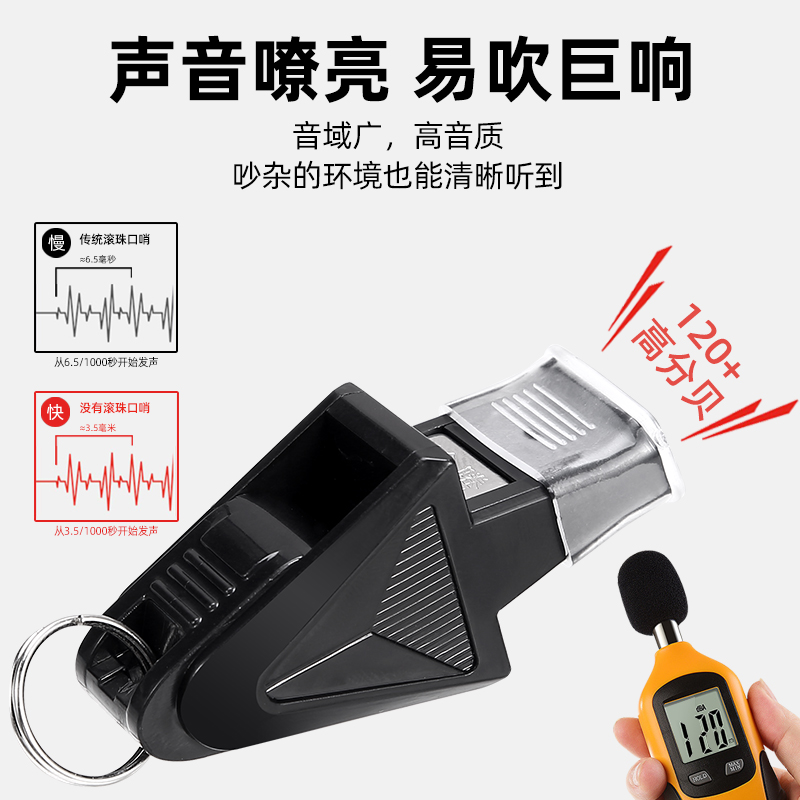 口哨体育老师哨子篮球裁判海豚哨超大声超响救生员专用高分贝 - 图0