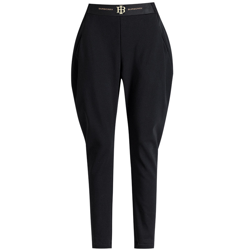 蓝萨2025春秋季宽松哈伦裤女时尚黑色高腰显瘦休闲罗卜长裤子大码,淘宝优惠券,粉丝福利购,淘宝优惠卷