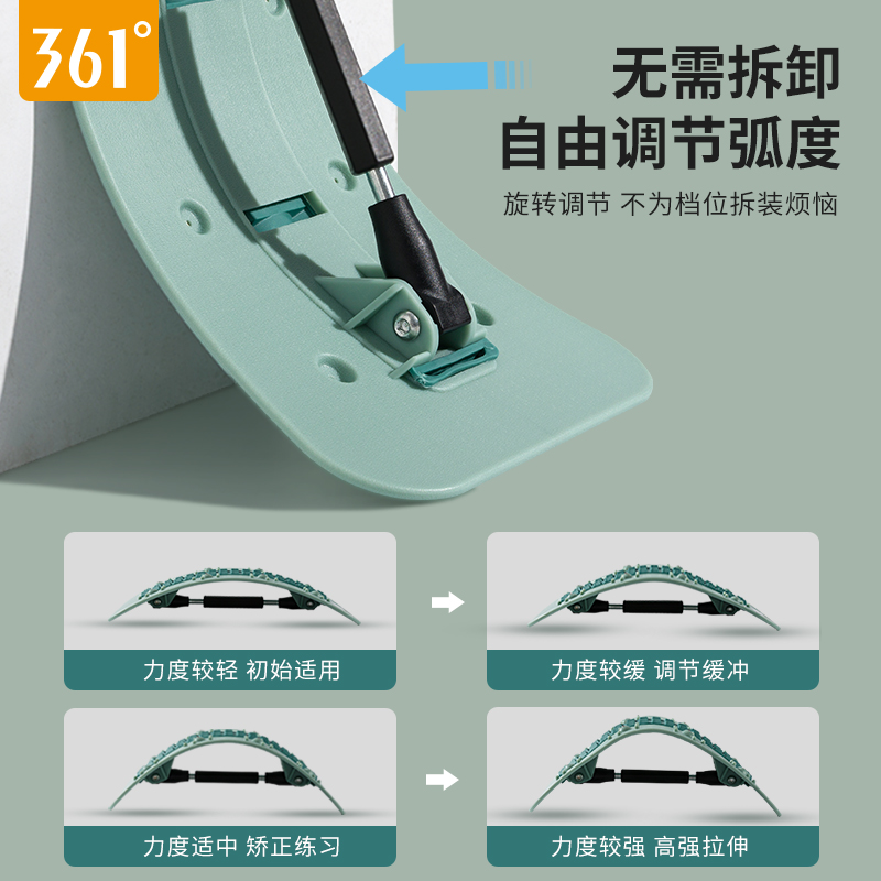 韩启运动户外专营店361腰椎舒缓背部拉伸牵引腰部脊椎按摩矫正瑜伽器材辅助伸展神器1