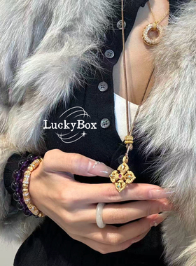 「祥瑞梵星」十字金刚杵古法吊坠新中式东方美学长款蜡绳毛衣项链