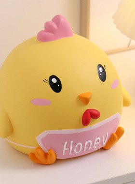 工厂现货小黄鸡存钱罐儿童男孩女孩只进不出储蓄罐创意可爱储钱罐