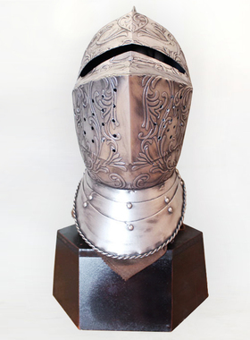 中世纪骑士头盔怀旧摆件餐厅桌面