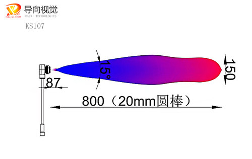 KS107高精防水超声传感器超声波测距模块小波束角10° - 图2