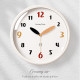 Simple and versatile! ins cream style silent wall clock