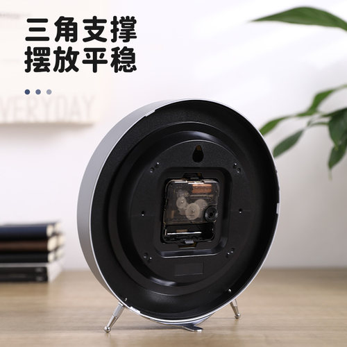 闹钟摆台式时钟座钟老人家用客厅静音台钟摆件桌面钟表摆放式摆钟 - 图3