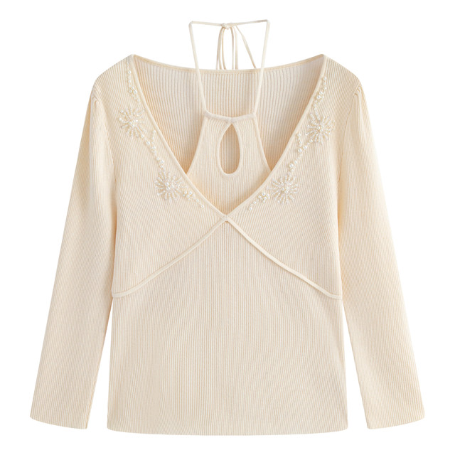 Stubborn Slim Fit Knitted Mid-Sleeve Sweater Women's