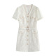 Dress ສັ້ນ lace stubborn ແລະ elegant