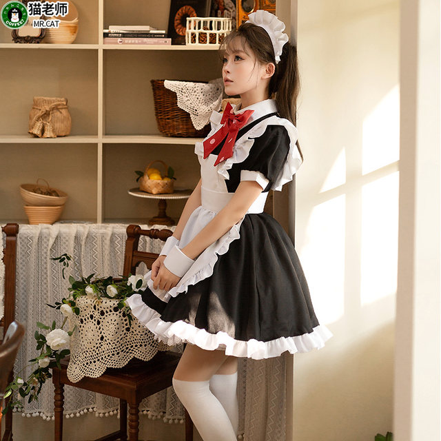 Teacher Cat Anime Yidi Zhihongxia COS maid outfit
