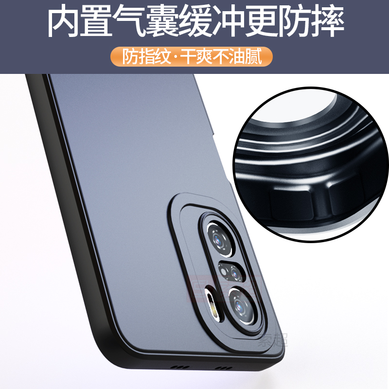 适用红米K40手机壳redmik40pro保护套直边气囊防摔小米redmi外壳新款k4opro专用全包镜头por软壳pr0女男黑色 - 图0