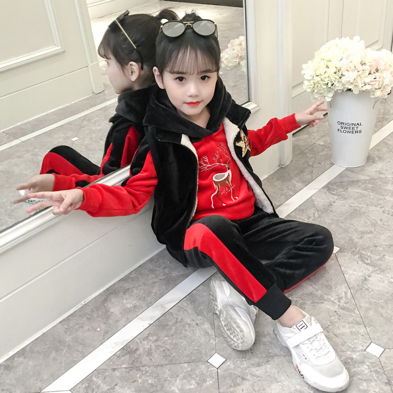 女童秋冬套装2020新款洋气大童装潮 贝可欣套装