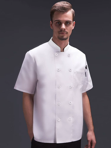 厨乐乐 Аутентичный летний дышащий костюм шеф-повара с коротки