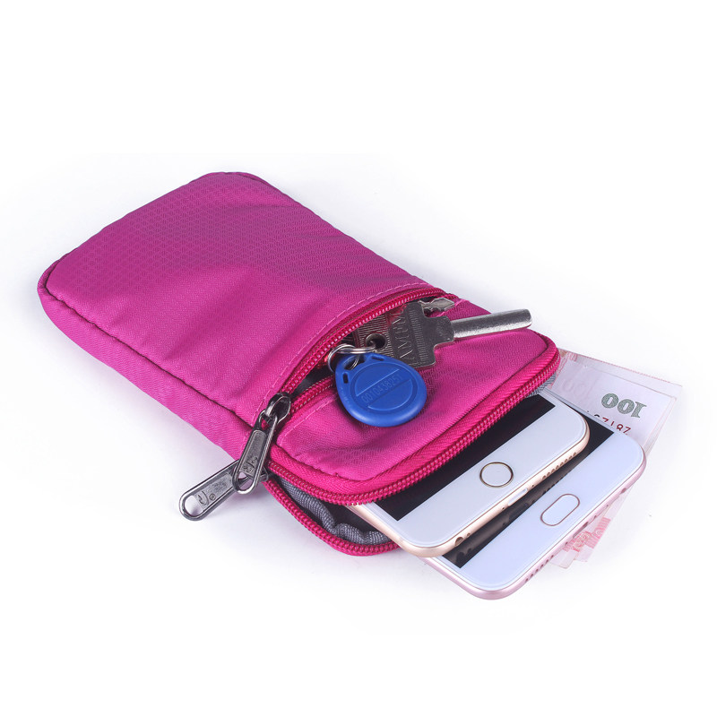 Men and women wear belt bag 6-inch mobile phone bag
