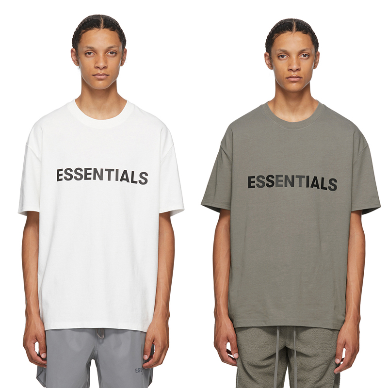 FOG短袖男FEAR OF GOD 复线ESSENTIALS胸前字母印花高街宽松T恤女