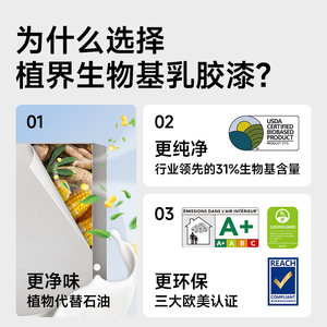 嘉宝莉乳胶漆室内家用净味防霉内墙面翻新油漆自刷涂料艺术漆