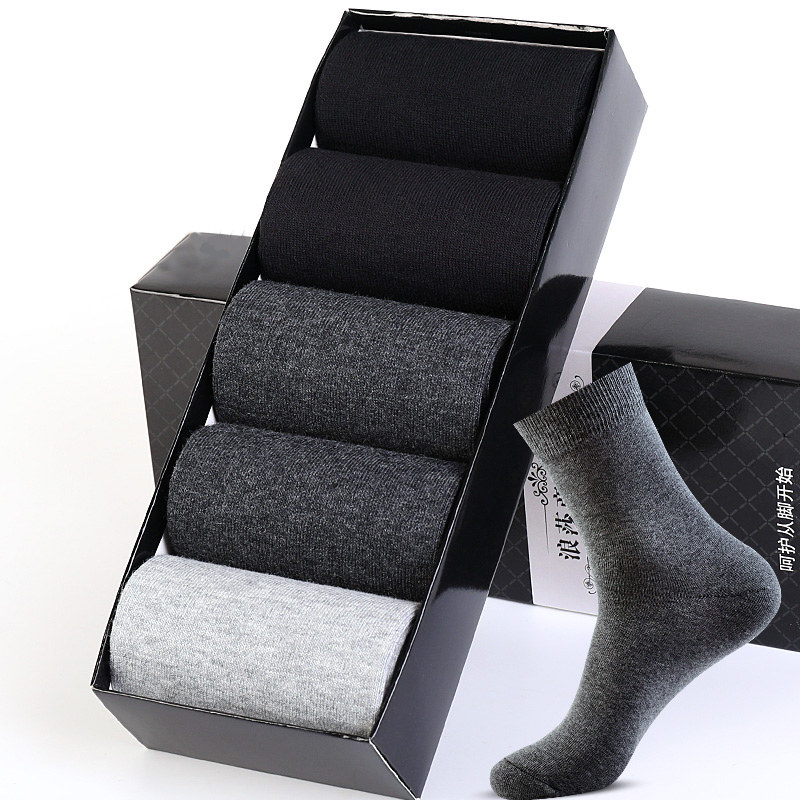 浪莎袜子男士长筒袜秋冬季高筒加厚 浪莎天恒长筒袜