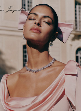 【Roman Whispers系列】NanaJacqueline闪钻水滴形爱心项链女新款