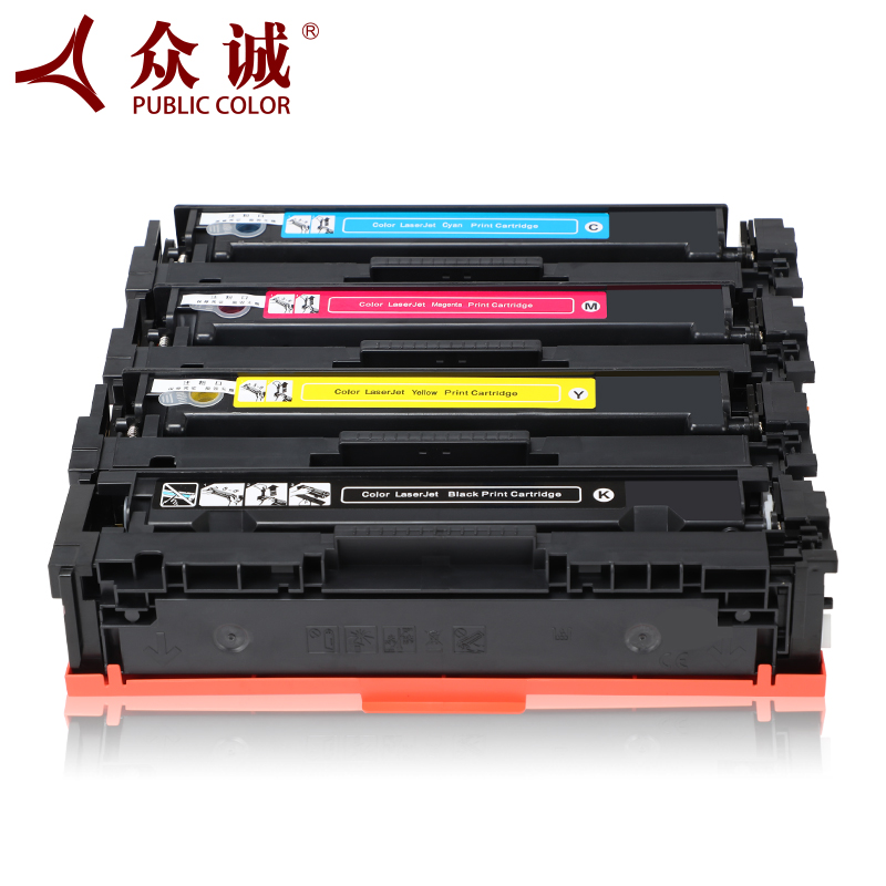 众诚适用惠普CF410A硒鼓HP M377DW M452DW M452DN M452NW M477FDW FNW易加粉墨盒Color LaserJet Pro MFP粉盒-图0