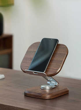 桌面办公游戏支架胡桃木可升降