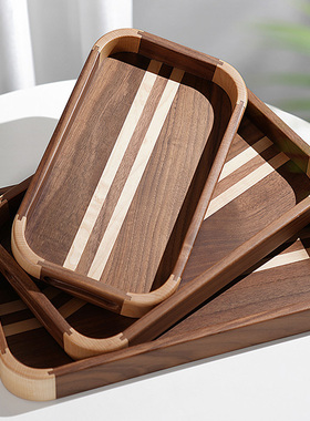 现代简约轻奢抽象艺术托盘