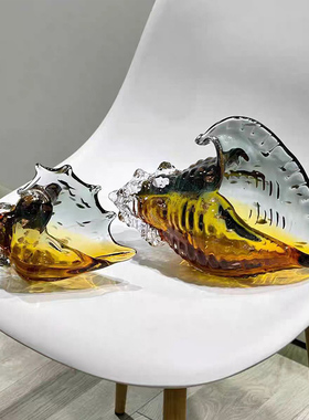 高档琉璃海螺摆件轻奢装饰品