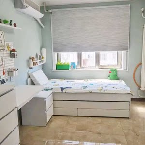 IKEA宜家斯莱克床架带储物白色90x200cm卧室儿童床抽拉床双层床