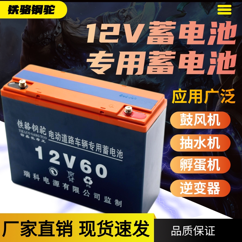 12V电瓶专用电瓶夜市干电瓶12v36ah80ah120a蓄电池照明音响太阳能 - 图0