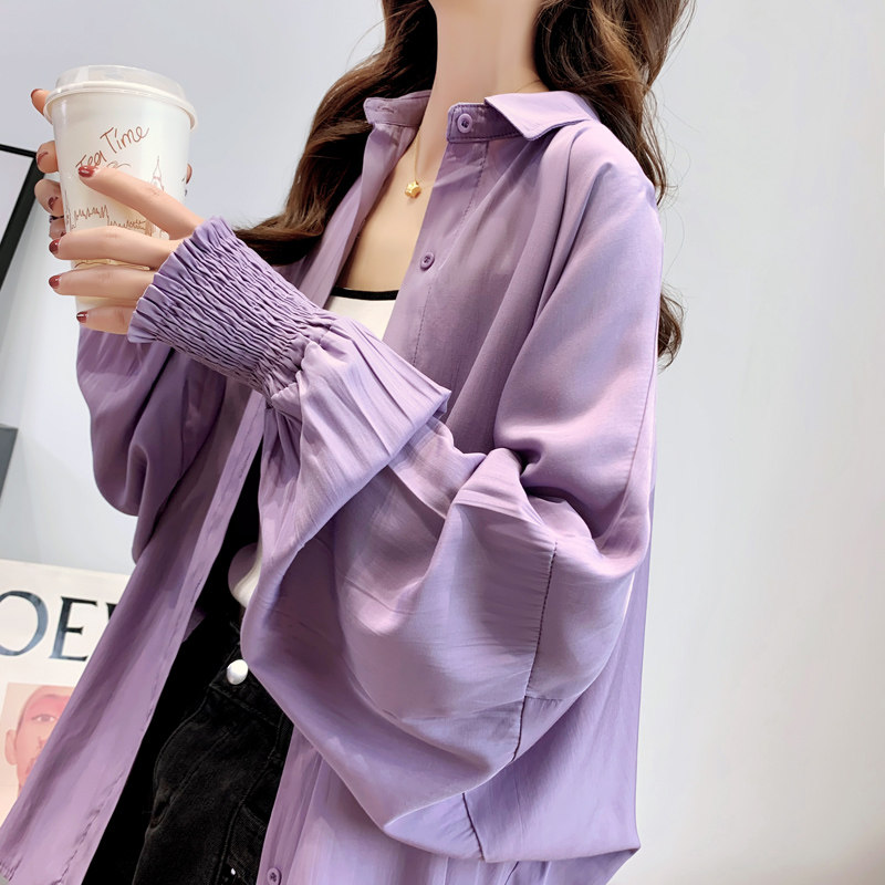 夏季很仙的防晒2020新款宽松衬衫 卡卡小镇衬衫