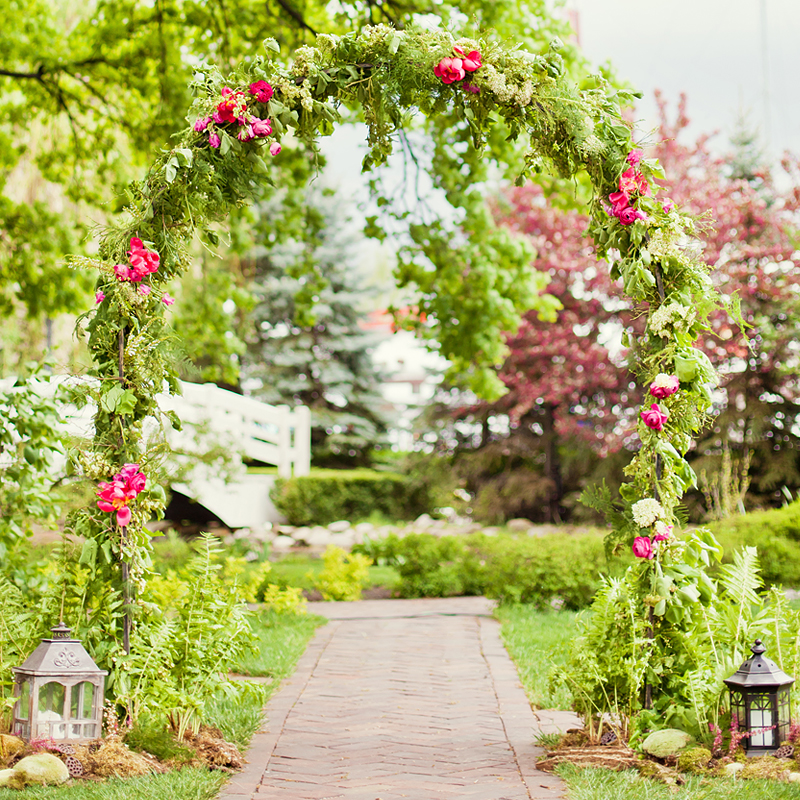 室外葡萄架拱门蔷薇月季花架爬藤架铁艺拱形花支架植物攀爬架户外-图2