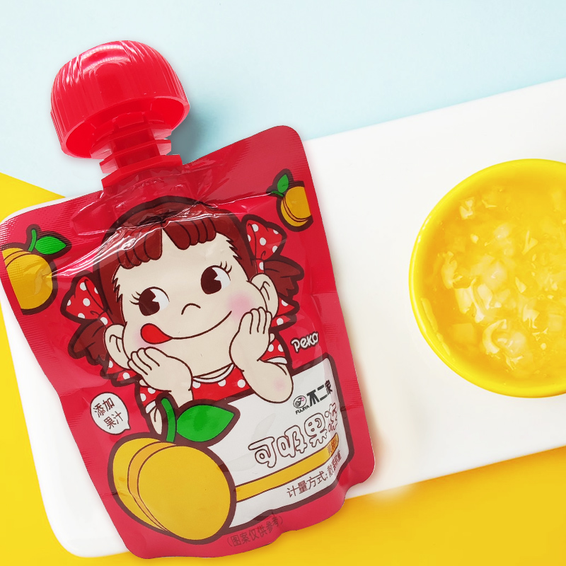 不二家吸吸果冻卡通可爱儿童礼物可吸幼儿园分小孩休闲零食品