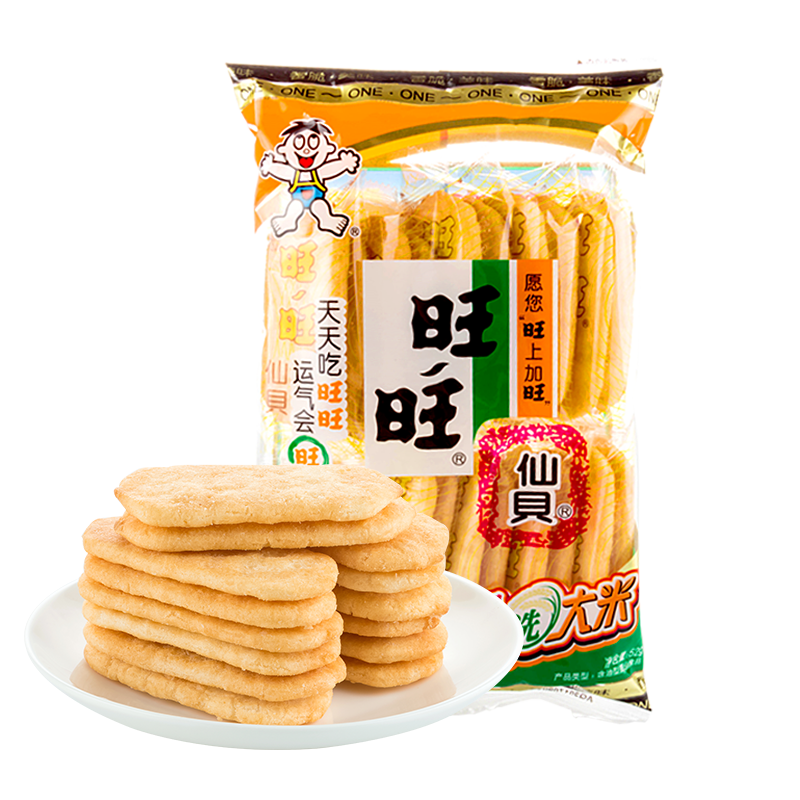 旺旺雪饼84g仙贝52g雪米饼大米饼休闲食品膨化零食下午茶小吃