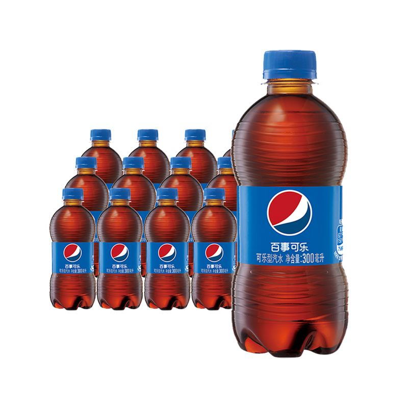百事可乐300ml*6瓶小瓶装 可乐美年达原味夏日碳酸水饮料汽水囤货