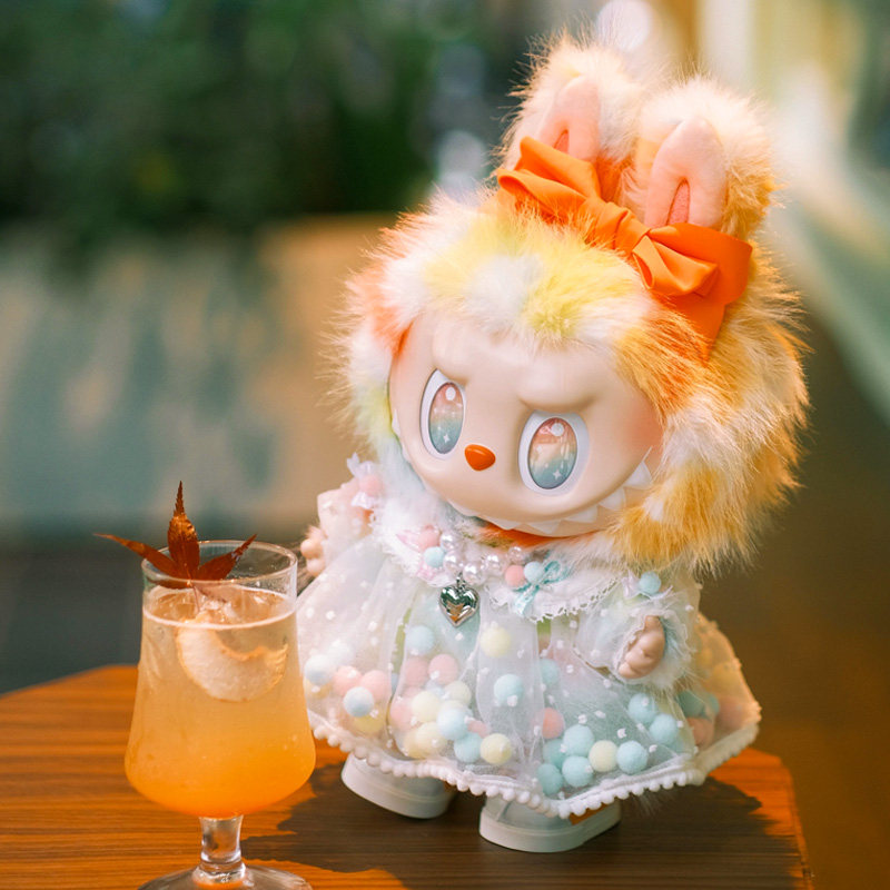 新品38cm拉布布前方高能大娃彩虹Rock波波裙娃衣labubu衣服原创,淘宝优惠券,粉丝福利购,淘宝优惠卷