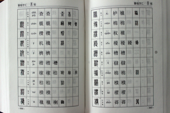 篆楷字汇篆书字典楷书字典书法工具书 上下册 殷雨安编 中国书店