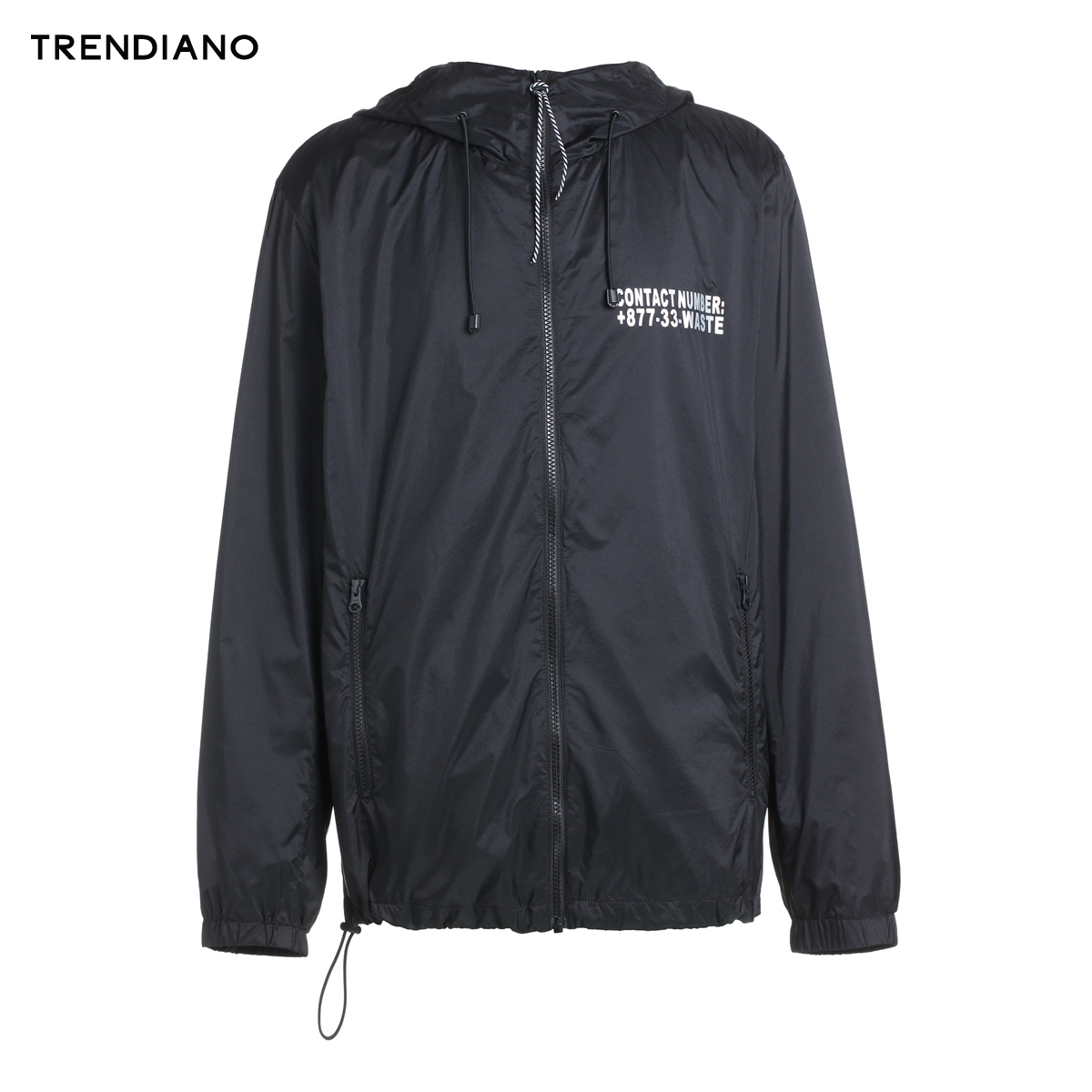 3JC3042760 新男装秋装潮休闲字母印花连帽开衫风衣外套 TRENDIANO 3JC3042760 新男装秋装潮休闲字母印花连帽开衫风衣外套 TRENDIANO