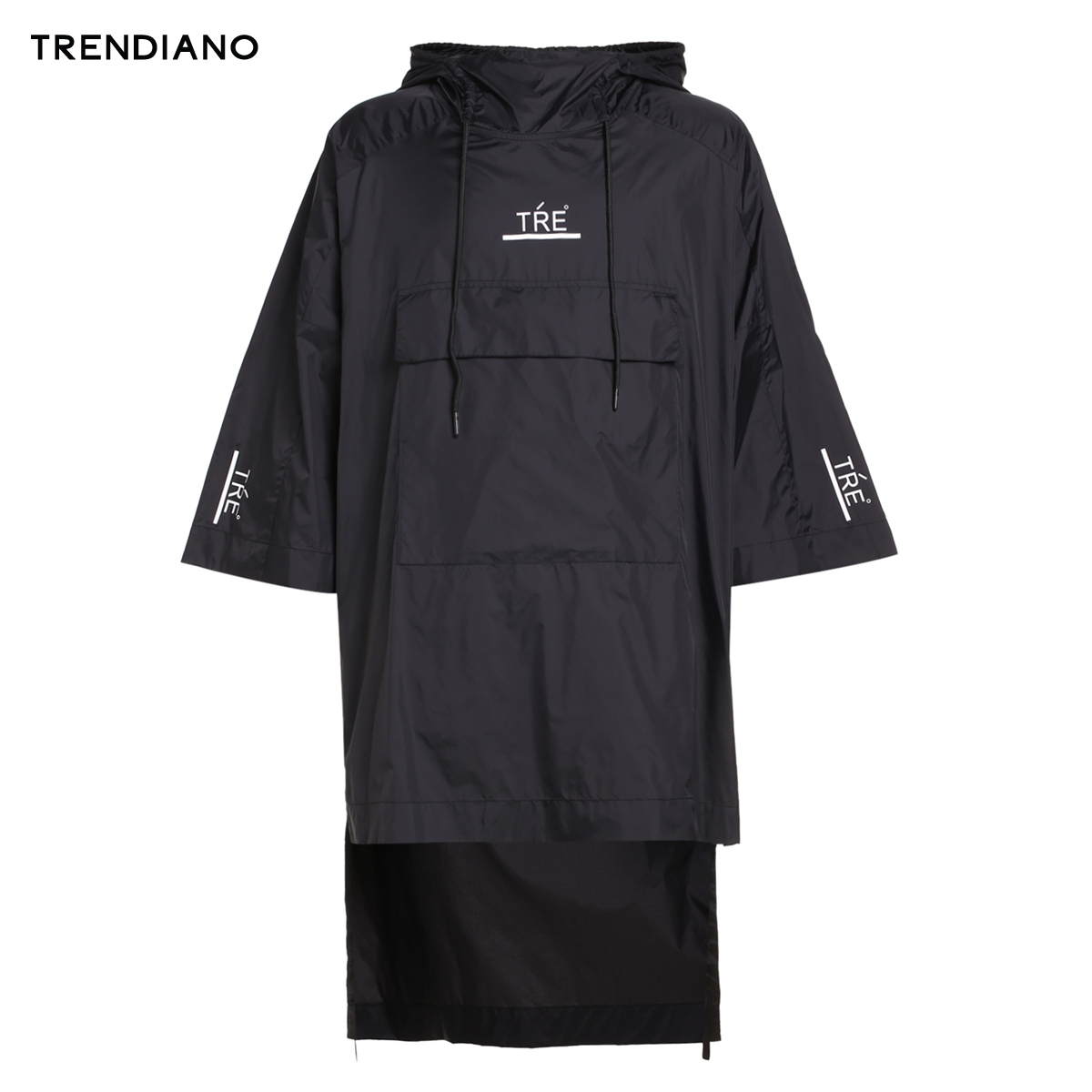 3JI2042470 新男装夏装潮流宽松字母不规则长款风衣外套 TRENDIANO 3JI2042470 新男装夏装潮流宽松字母不规则长款风衣外套 TRENDIANO