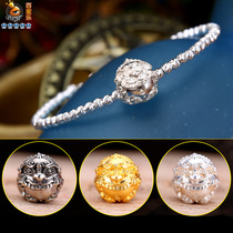 Thai craft card Baise Letai cabinet Suobin pure silver bracelet bracelet 190 2558