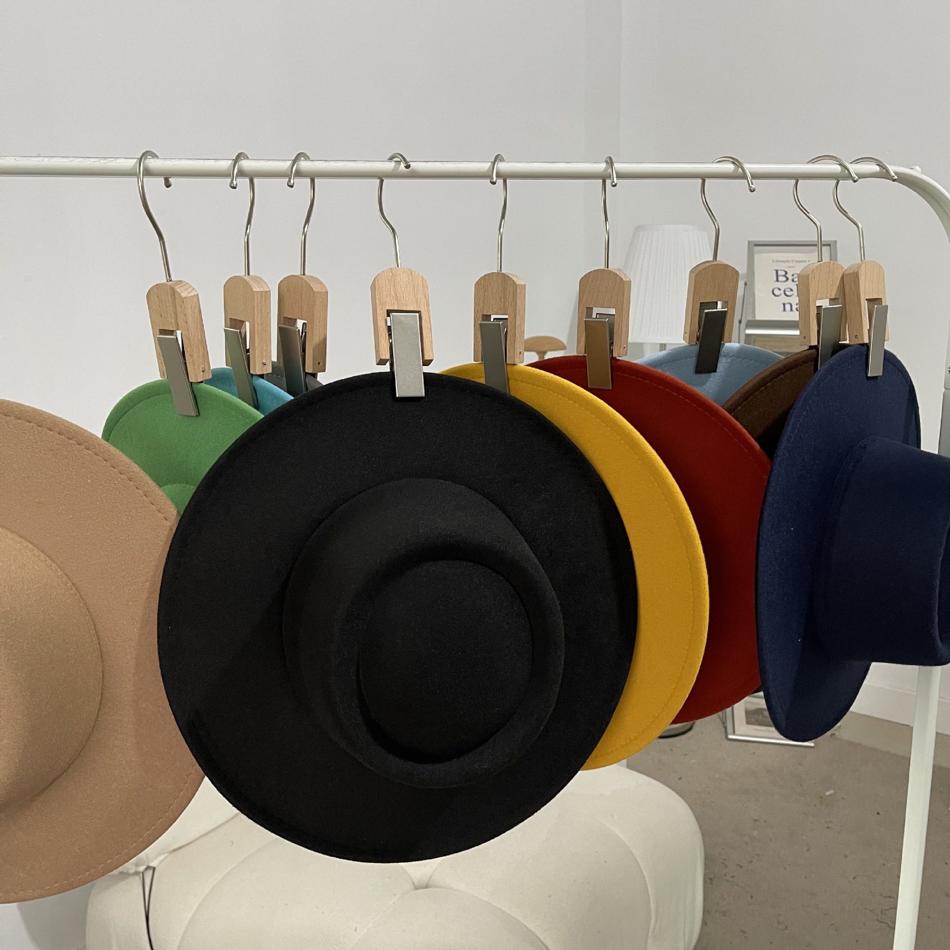 人手一顶！宝藏万年百搭复古法式平顶爵士帽礼帽女秋冬毛呢帽子潮,淘宝优惠券,粉丝福利购,淘宝优惠卷