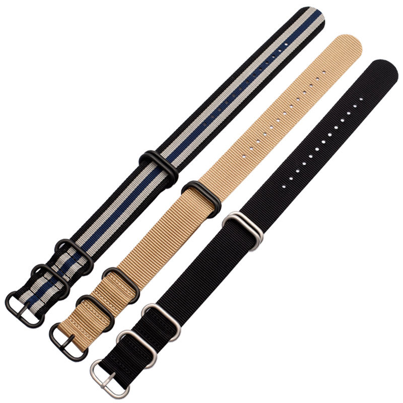 防水尼龙帆布精工水鬼一体式手表带 老皮匠手表配件