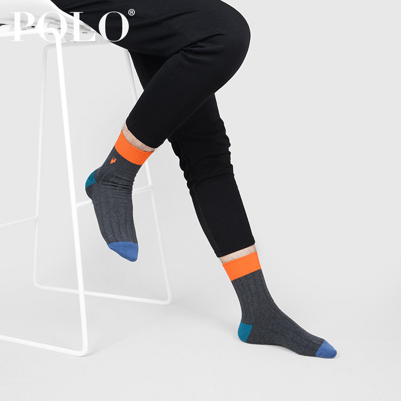 polo男春秋季中厚中筒纯色男袜子 polo品棉短袜/打底袜/丝袜/美腿袜