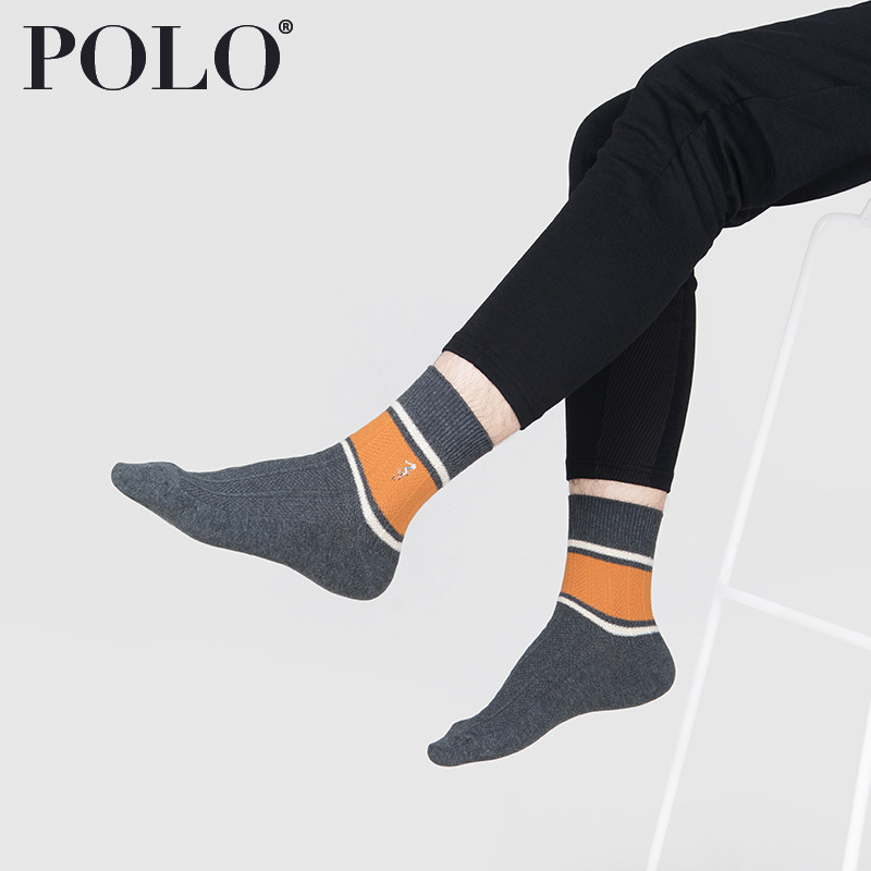 polo男春季中筒中厚冬天中邦针织袜 polo品棉短袜/打底袜/丝袜/美腿袜