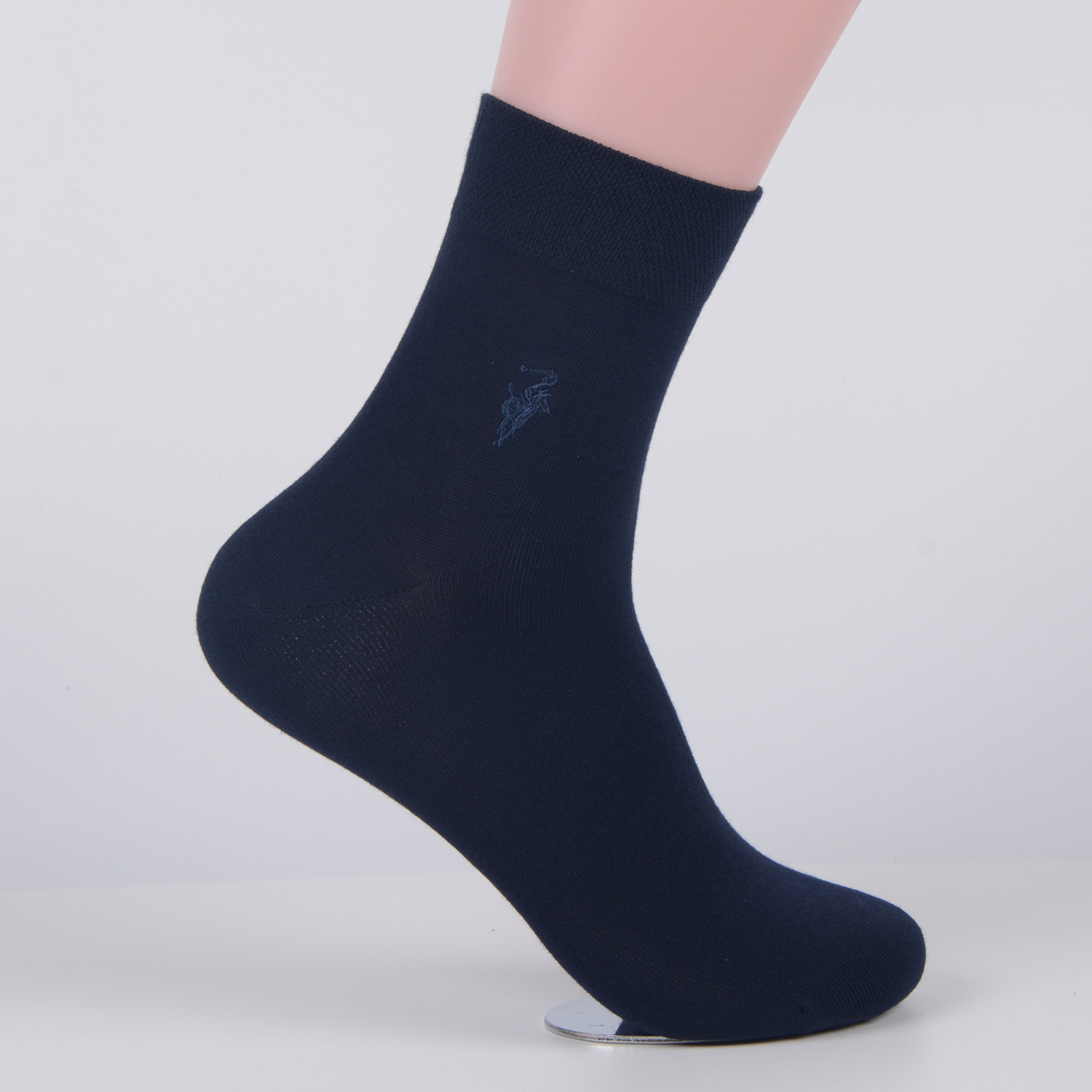 polo男商务袜秋冬季高筒中厚皮鞋袜 polo品棉长筒袜