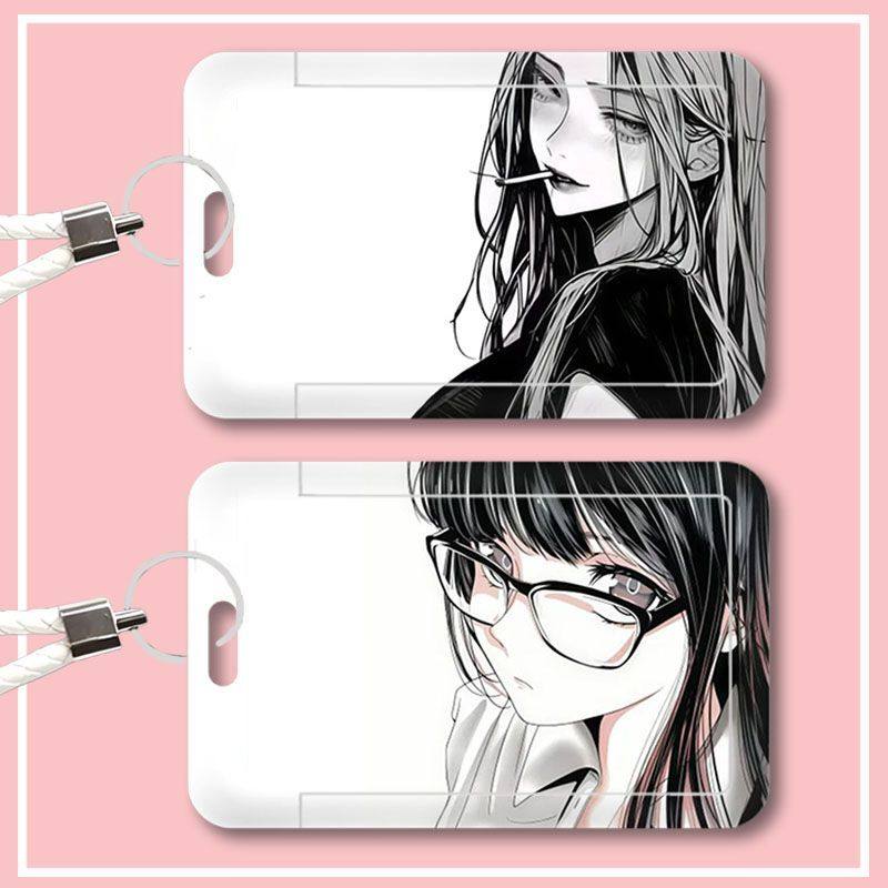 素描线条学生滑盖校园卡卡套门禁公交饭卡地铁门禁卡保护套挂绳,淘宝优惠券,粉丝福利购,淘宝优惠卷