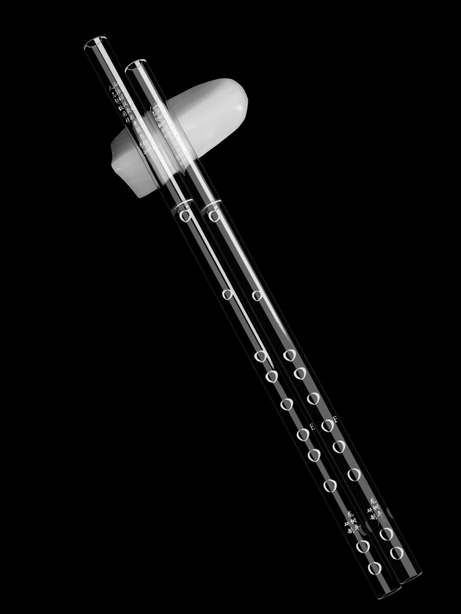 仿水晶透明专业有机龙树平初学横笛 凯艺乐器笛子