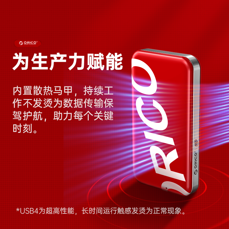 奥睿科 USB4Type-c3.2移动固态硬盘2TB雷电3/4随身便携式外接PSSD-图1