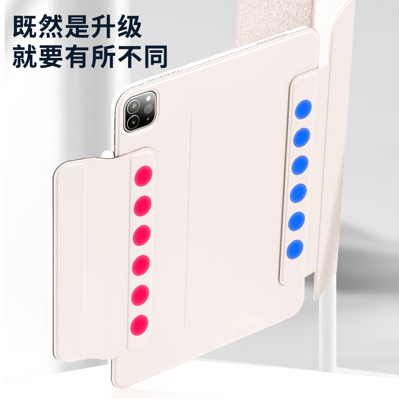 2024新款ipadpro保护套air6磁吸壳11苹果平板5双面夹10.9寸防弯4拆分129可拆卸2022三折22支架第三四代13轻便 - 图2