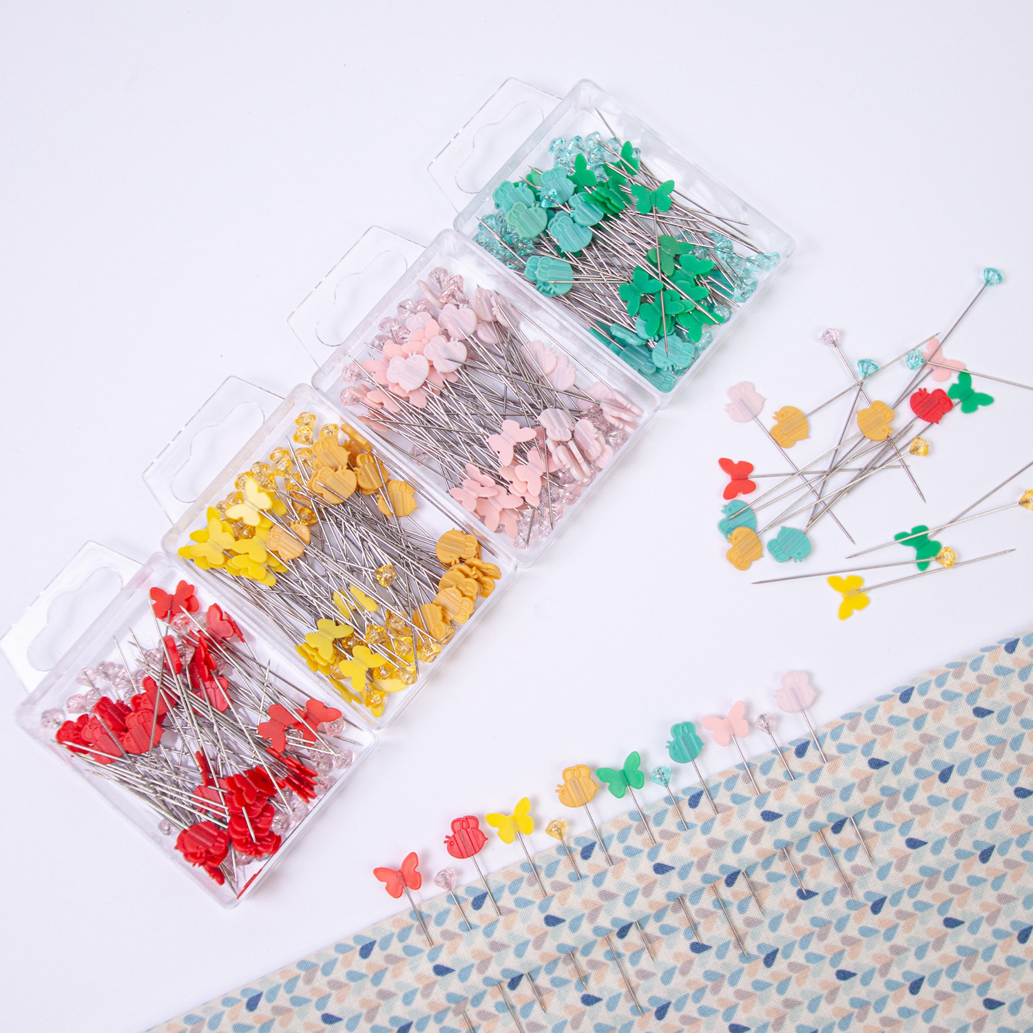 Sewing pins 猫咪针插 钻石定位针手工缝纫拼布固定针服装定位针,淘宝优惠券,粉丝福利购,淘宝优惠卷