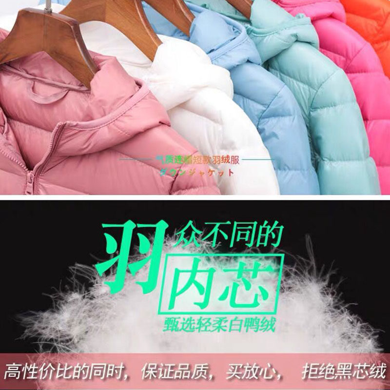 轻薄短款2022秋冬轻便修身羽绒服 雅恋蝶羽绒服